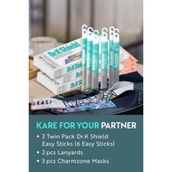 KARE UNTUK PASANGAN ANDA - Pek Kembar Dr.K Shield Easy Sticks