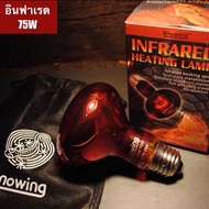 [ประกัน 3เดือน]KNOWING Infrared หลอดอินฟาเรด หลอดไฟให้ความร้อน สำหรับเต่าบก ซูคาต้า เต่าบกทะเลทราย ก