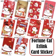 Fortune Cat  / Lucky Cat 招财猫 Ezlink Card Sticker