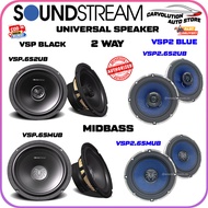 100% Original SOUNDSTREAM VSP Black Series 6.5 INCH Universal 2 Way / Midbass Kereta Speaker Car Audio