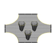 Soccer Goal Net with Scoring Zones Portable Folding Outdoor Football Goal Target Training Aid Soccer