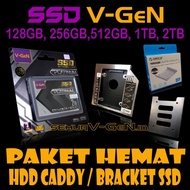 V-GeN SSD 128GB 256GB 512GB 1TB 2TB VGEN + HDD Caddy 12.7 mm / 9.5 mm - 128GB NON PAKET