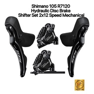 Shimano 105 R7120 + R7170 Caliper Hydraulic Disc Brake Shifter Set 2x12 Speed Mechanical with Box