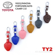AD.ซองหนังใส่กุญแจรีโมทรถยนต์ TOYOTA รุ่น VIGO/INNOVA/FORTUNER/ALTIS CAMRY 2.0 รหัส TY 2 ระบุสีทางช่องแชทได้เลยนะครับ