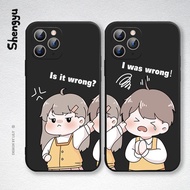 Casing Huawei Y9 Y7 Y6 Y5 Y3 Prime Pro 2019 2018 2017 cute couple Square Phone Case Soft TPU Cover