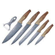 Jiameikang Knife Set Kitchen Stainless Steel Knife Set Chef Knife Fruit Knife Six-Piece Gift Knife Set