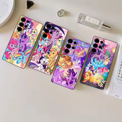My L-Littles P-Ponys Cartoon Phone Case For Samsung S 24 Fe 25 Ultra Plus 20 Lite 21 30 22 23 24 22 