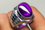 CINCIN BATU KECUBUNG UNGU ASLI NATURAL 100%.