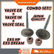 EX5 HIGH POWER EX5 HP EX5 DREAM VALVE SET VALVE IN EX VALVE SEAL HIGH CLASS QUALITY DREAM VALVE IN V