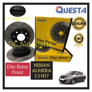 QUESTA NISSAN ALMERA 1.5 N17 SYLPHY G11 SPORT BRAKE DISC ROTOR (FRONT)