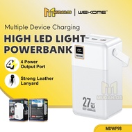 WEKOME Power bank For Outdoor Camping USB Type C Output Big Capacity 60000mAh With LED Light MDWP98