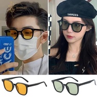 Roselife New Arrive Unisex Light Green Lens Square Frame Sunglasses for Men Women Aesthetic Shades C