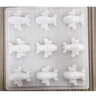 JM-32 YT071 9 Cavity Aeroplane Jelly Mould Silicone Mould