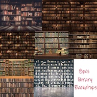 8 Options Retro Library Books Backdrops Adult Coupon Romantic Birthday Party Photography Backgrounds