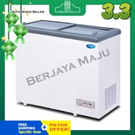 Snow 320L 2 Door Sliding Glass With LED Lamp Chest Freezer LY350GL-L