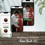 WEBSITE INVITATION - DIGITAL WEDDING INVITATION - WEB LOVE WEDDING INVITATION - HAPPY THEME ONLINE I