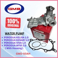GMB WATER PUMP PERODUA Kelisa 1.0, Kenari 1.0, Viva 1.0, Myvi 1.0 With Housing Complete Set GWD-50AH
