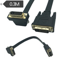 90 Degree Bend DVI24+1 Male/Male Cable Computer Monitor dvi Cable HD Cable Connection Cable DVI-DVI-