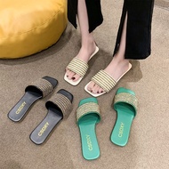 Code 35-43 Small Rhinestone Flip-Flops Comfortable Slippers 41 French Women Casual Big Slippers Cool