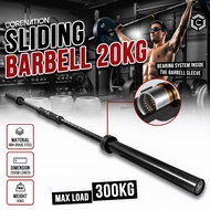 CoreNation Sliding Barbell Professional 20KG | Barbell Barbell Weight Lifting Gym High Grade Steel M