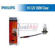 Philips H3 12V 100W Clear Bulb
