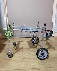 Adjustable 4-Wheel Dog Wheelchair for Injured Pets, Mobility Cart for Front & Back Legs, Full Suppor