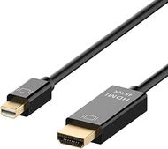 T Tersely 4Kx2K Mini DisplayPort DP to HDMI Cable, 1.8M/6Ft Mini DisplayPort to HDMI AV HDTV Adapter for Apple iMac Mac Pro MacBook Air - Black