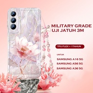 Anti Crack Pink Aesthetic Lotus Case hp Infinix 0 hot 60pro plus i Smart 10 Plus note 50 pro Smart 9