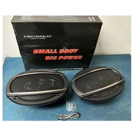 High Power 6x9" 5-Way Coaxial Speaker 650W 6x9 Inch Car Amp Speaker Bass Car Audio Speaker Kereta 6x