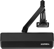 SOPHIA Door Closer Hold Open for Home, Door Closers Commercial Heavy Duty, Adjustable Speed & Spring