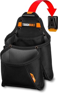 ToughBuilt - TB-CT-03 Mega Supply Tool Pouch - Multi-Pocket Organizer Heavy Duty Deluxe Premium Qual