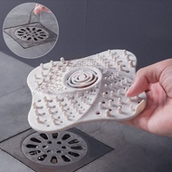 Shower Drain Hair Catcher Silicone Drain Cover Suction -Sink Drain Hair Stopper Water Trap Cover