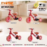 Exotic ET2103 Children's Tricycle Balance Bike ET 2103 Push Bike 3 in 1 ET-2103