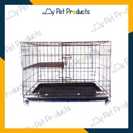 6366 JENIS BARU PREMIUM CAT CAGE / SANGKAR KUCING [SIZE MEDIUM WITH 2 DOOR] 36"(L) X 24"(W) X 27"(H)