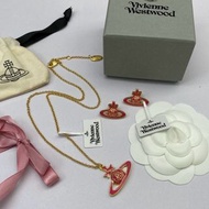 Vivienne Westwood 粉色星球項鍊耳環套裝