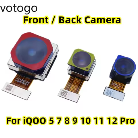 Front Rear Camera For Vivo iQOO 10 11 12 13 15 Pro Ultra 5 6 7 8 9 16 Back Main Wide Module Sensor F