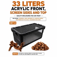 33L Ball Python BP Starter Kit Reptile Enclosure + Accessories