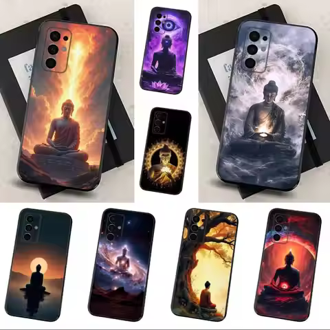 Belief Pattern Buddha Art Phone For Samsung Galaxy A53,31,52,72,41,22,73,32,71,Note,J7,8,9,5G Soft B