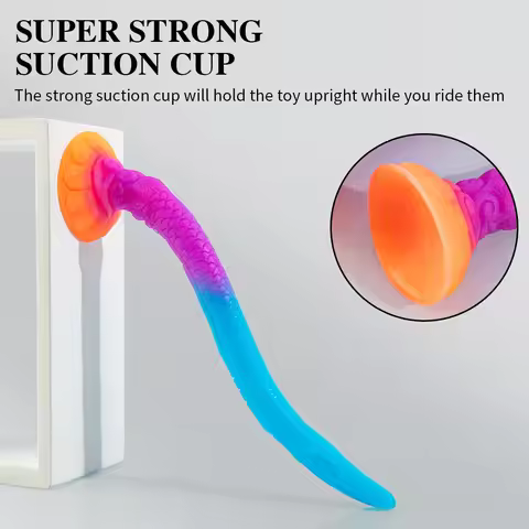 100% Silicone Eel Anus Plug Dragon Dildo Long Penetration Anal Plug Octopus Tentacle Butt Dilator Ad