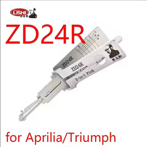 2026 Lishi 2-in-1 Pick/Decoder ZD24R Locksmith Tool for Aprilia Triumph MV Agusta Zadi TMC1 X270 Mot