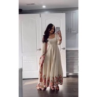 NEW ARRIVALS PREMIUM DESIGNER PARTY WEAR ANARKALI GOWN CHINON SILK EMBROIDERY WORK (SIZE M TO 2XL) A