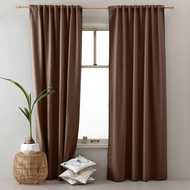 B4 Ready Made Curtain!!100% Blackout Siap Jahit Langsir Langsir RAYA Kain Tebal 100%Polyester Blackout (CARAMEL) Kain Tebal