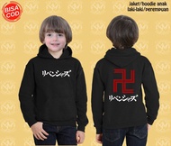 JAKET HOODIE SWEATER ANAK ANAK CEWEK COWOK TOKYO REVENGERS MANJI TOUMAN