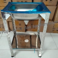 Kitchen Sink Bak Cuci Piring Stenlist steal Sink kaki Portable SUS304