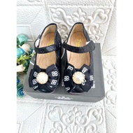 BB pearl bow black shoes 17cm