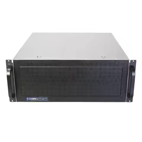 4U Rack Server Chassis 4U-H4480, 19" Steel Industrial Case, Compatible EATX MicroATX Motherboard, Ra