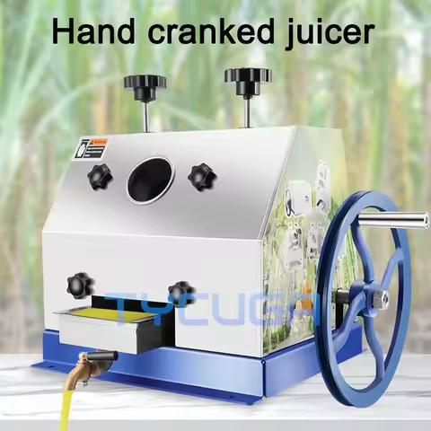Sugarcane Juicer Manual Stainless Steel Commercial Desktop Sugarcane Bagasse Juice Separator Juicer 