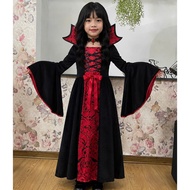Girls vampire halloween costume, vampire performance cosplay party costume