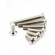 (((Nickel-Plated) KM Cross Countersunk Head Bolt M1-M6 (LGQ)