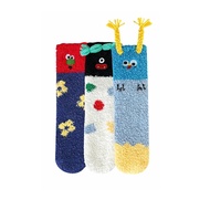[EnjoIt] Women's Cozy Cartoon Pattern Winter Socks - Thick Coral Fleece Mid-Calf Warm Room Socks - 3